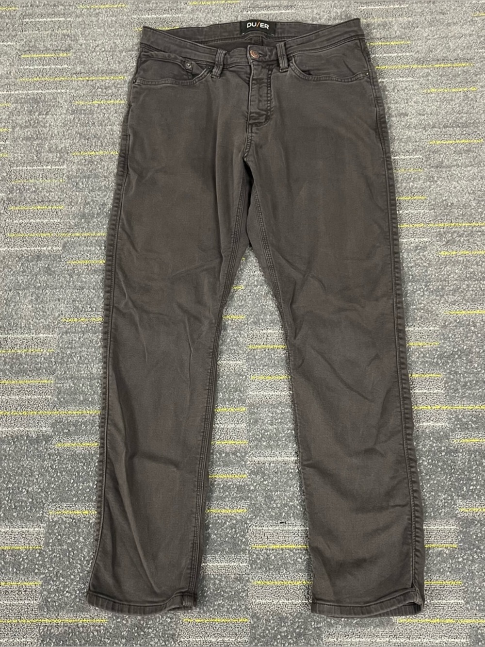 DUER N2X No Sweat Relaxed Taper Pants Mens 32x30 Black Stretch Casual MFNR1002